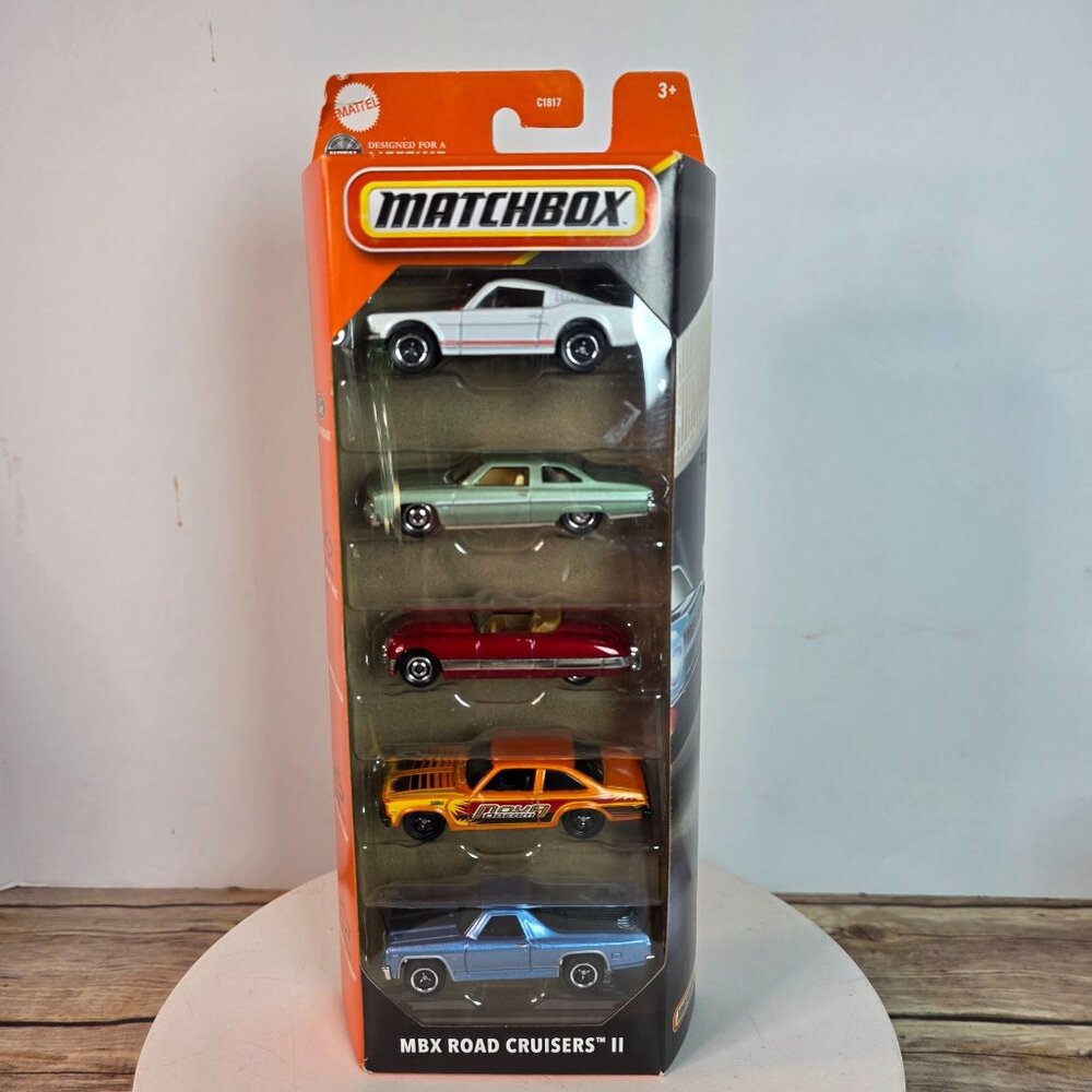 Matchbox MBX Road Cruisers II 5-Pack Die-Cast Model Cars Set